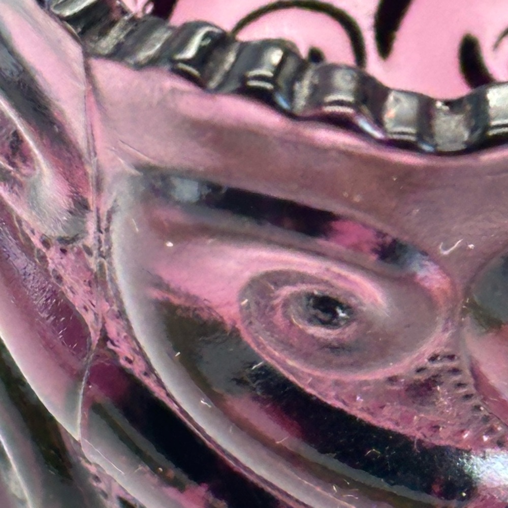 Vintage Elegant Purple Glass toothpick /match Holder - Picture 6 of 8